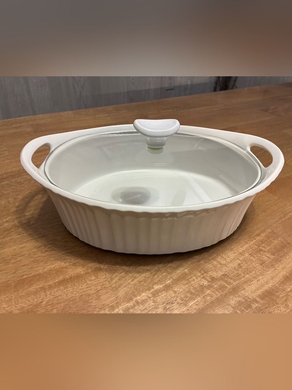 CorningWare French White 2 1/2-qt. Oval Casserole Dish